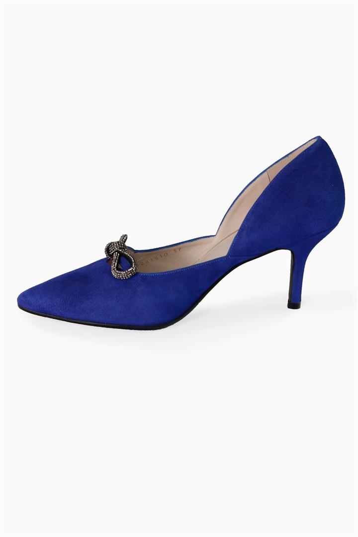 LODI Misu Pumps in royalblau mit Glitzer-Schleife Größen 37-42