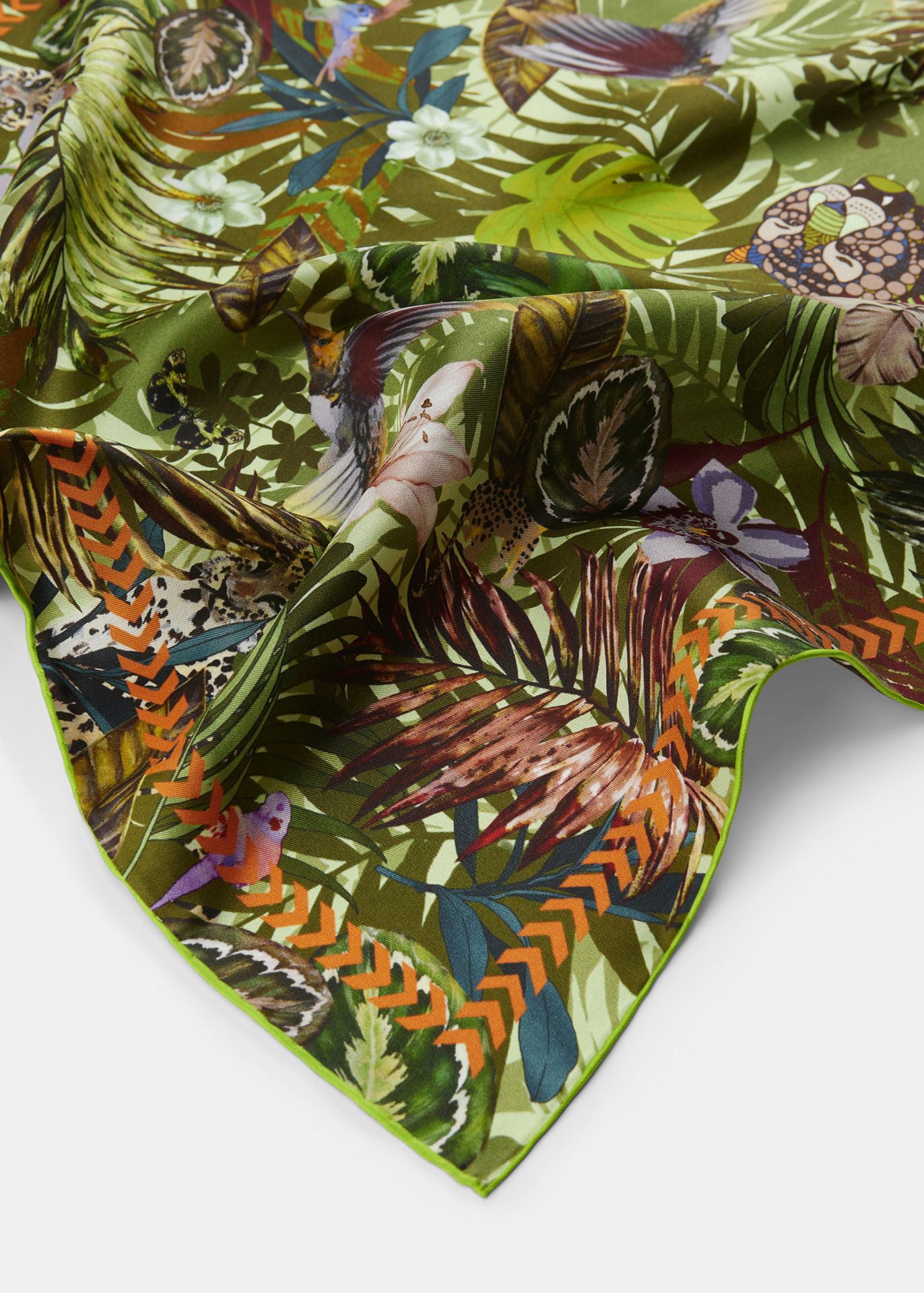 Nicki- Seidentuch mit Dschungel-Print