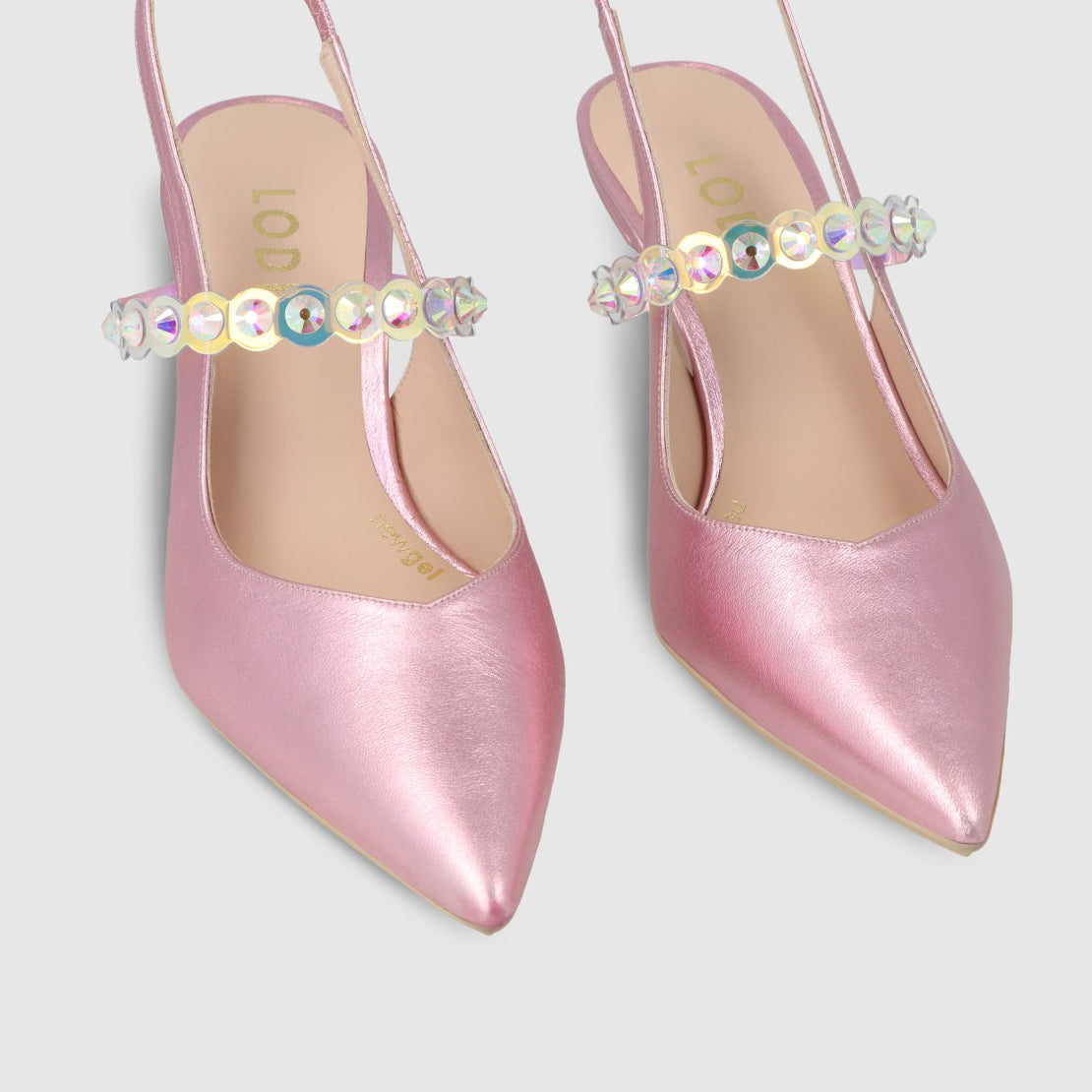 Lodi Slingpumps Elux in rosa metallic Größen 35-42