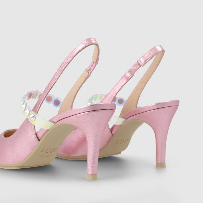 Lodi Slingpumps Elux in rosa metallic Größen 35-42