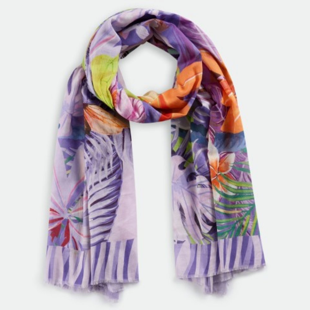 Langschal mit Dschungel Print