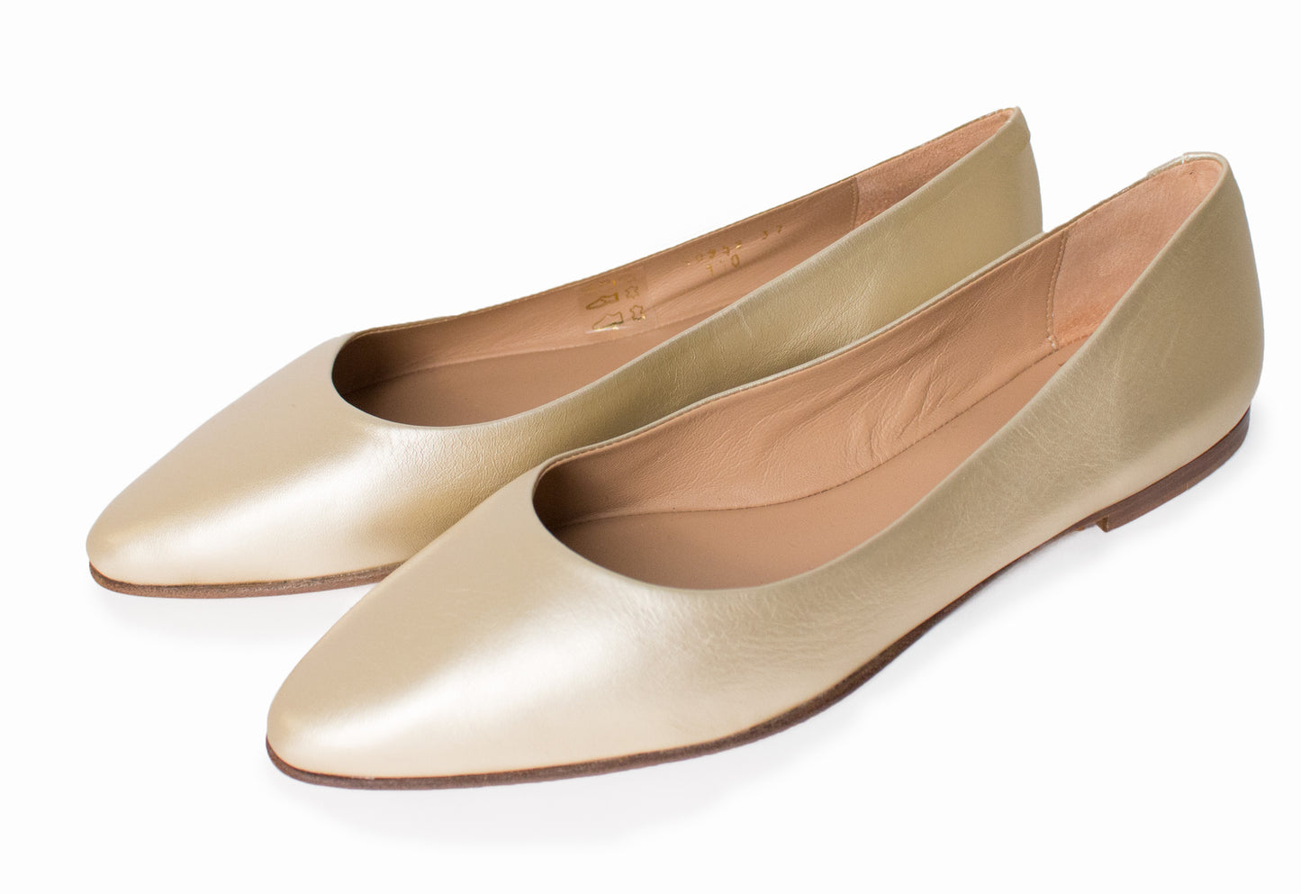 Ballerina Schuh in gold