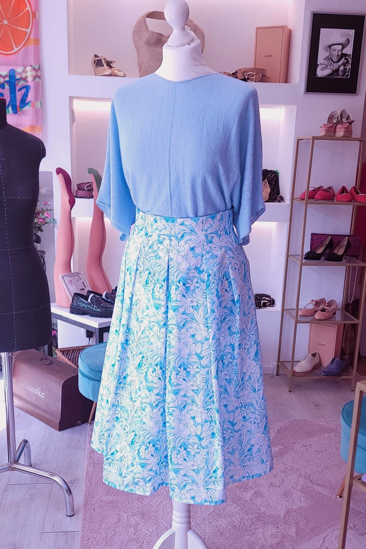 Weiter Rock "Summer" mit Blumenprint