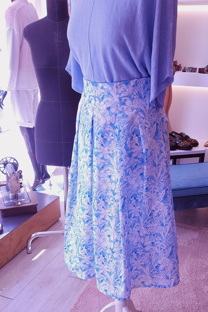 Weiter Rock "Summer" mit Blumenprint