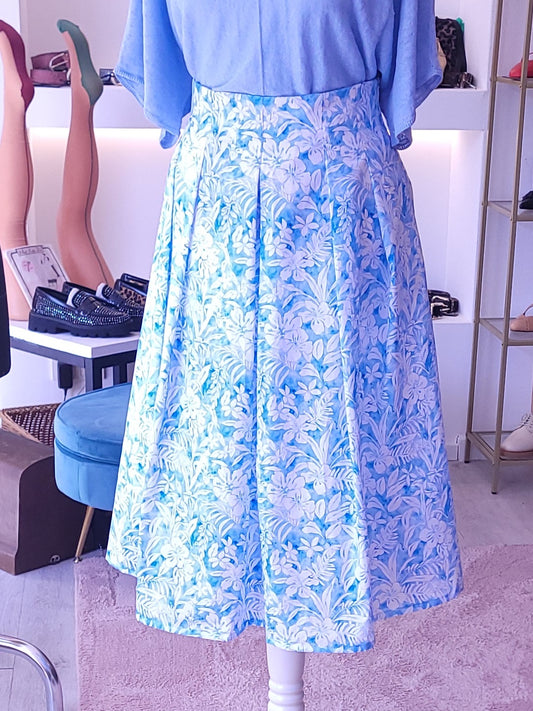 Weiter Rock "Summer" mit Blumenprint